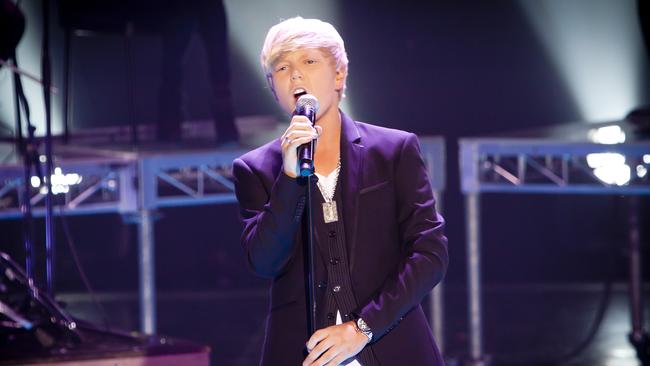 Jack Vidgen during the grand final of Australia's Got Talent.