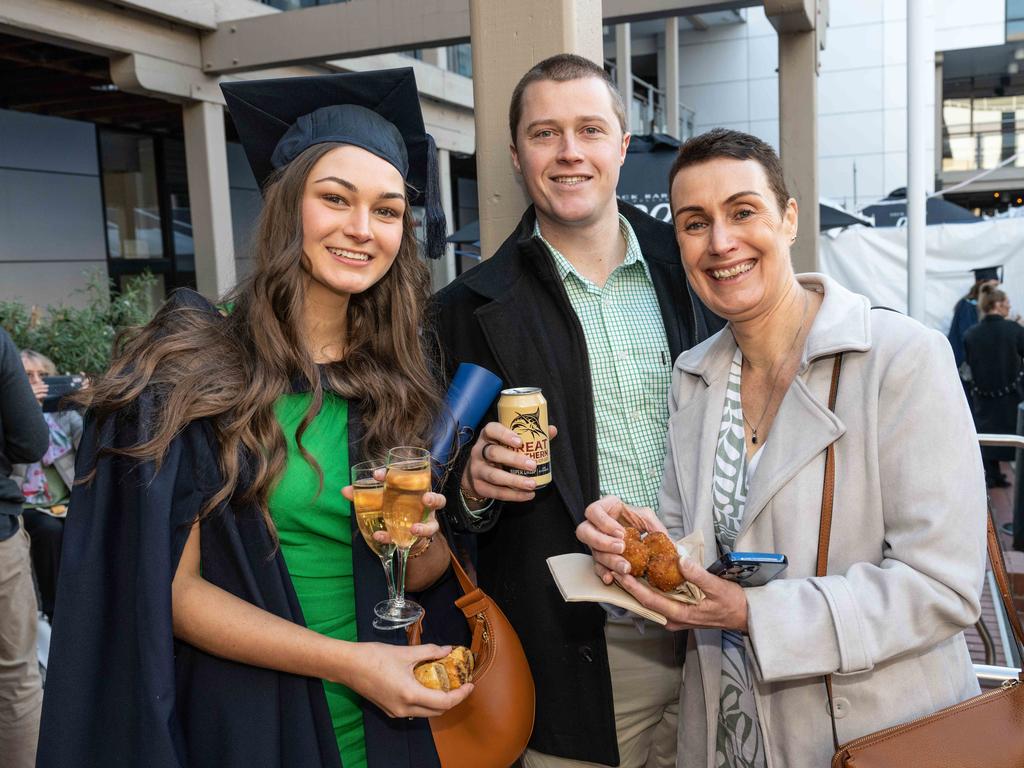 Anna Brougham, Cathryn Heywood and Ari Fleming. Picture: Brad Fleet