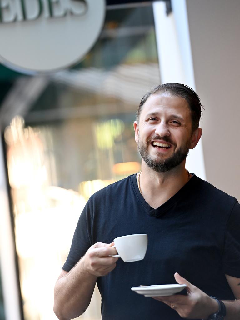 Business owner Bruno Goncalves at his cafe EDES near Wynyard.