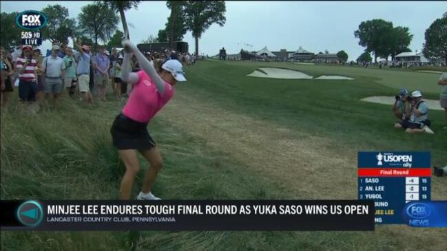 Horror final round sees Lee lose US Open