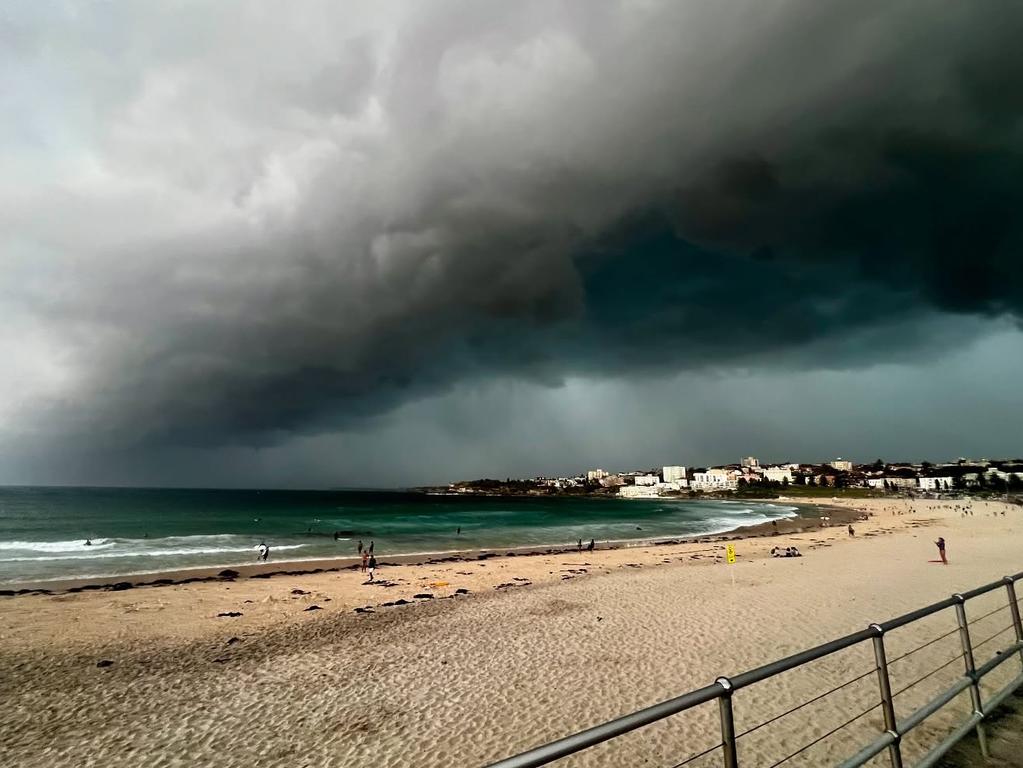 Storms hit Sydney on Monday evening. Picture: Facebook