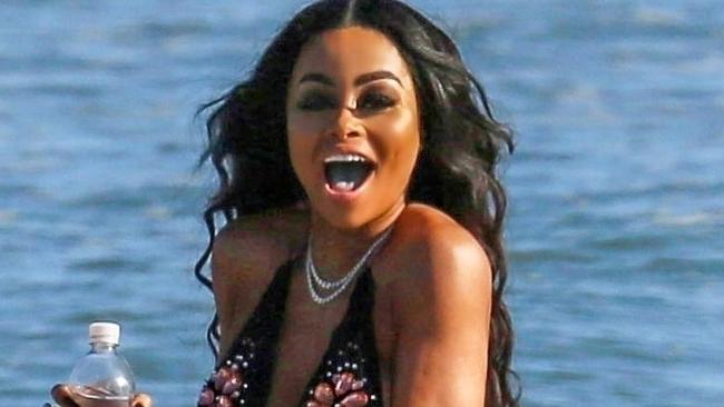 Blac Chyna hits the beach. Picture: Backgrid