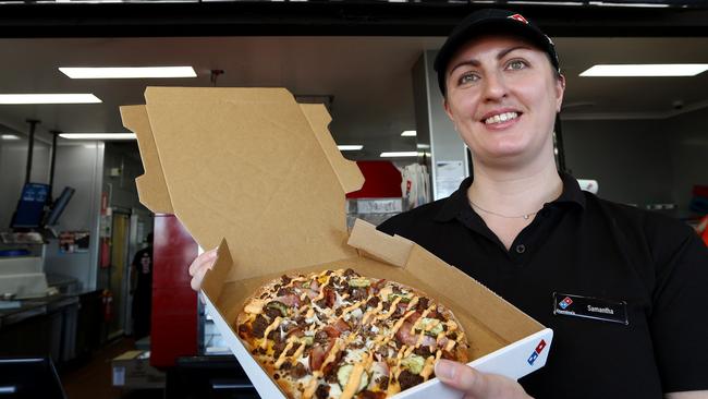 Domino’s delivers cost-of-living relief with a freeze on prices. Picture David Clark