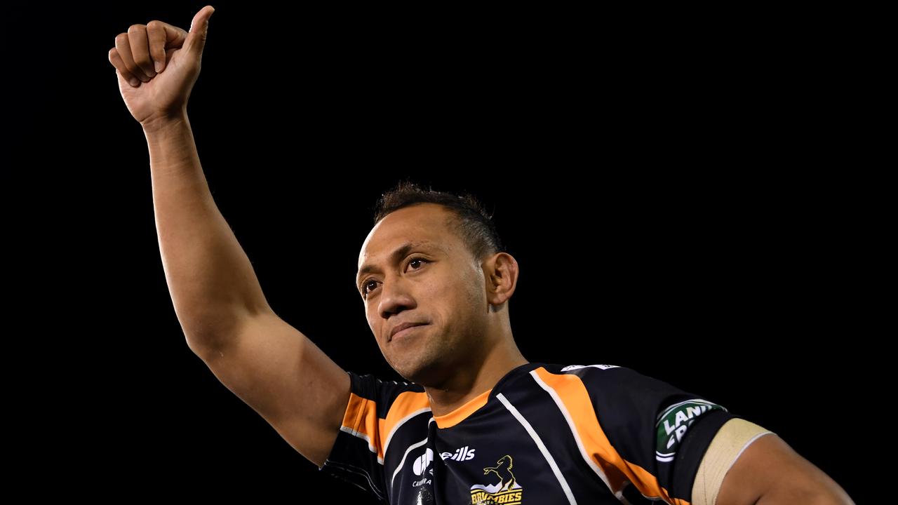 Christian Lealiifano of the Brumbies after winning the Super Rugby quarterfinal.