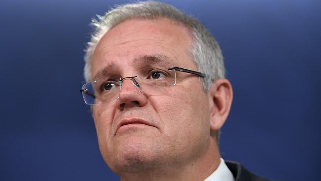 Prime Minister Scott Morrison addresses media in Sydney, Thursday, December 13, 2018. The Prime Minister says Australia needs a dedicated new law that makes religious discrimination illegal, in order to protect freedom. (AAP Image/Dan Himbrechts) NO ARCHIVING