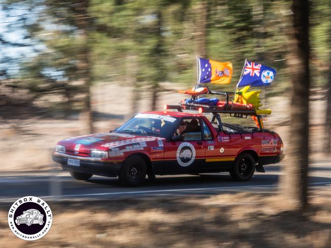 Day 1: Canberra to Hay – There are no Lambos or Porsches in this rally. Photo: BOX RALLIES