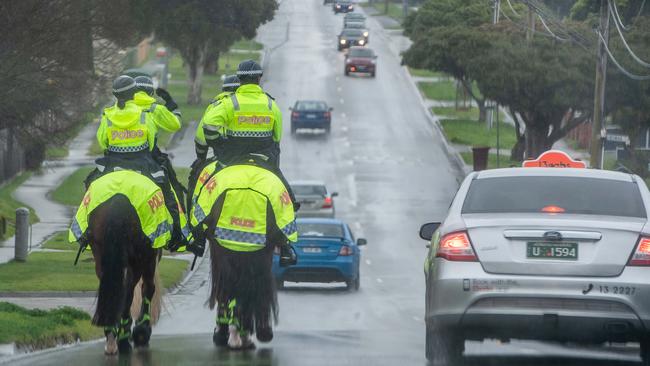 Melbourne’s worst areas for police assaults have been revealed, as authorities urge Victorians to respect the badge. Picture: Jason Edwards