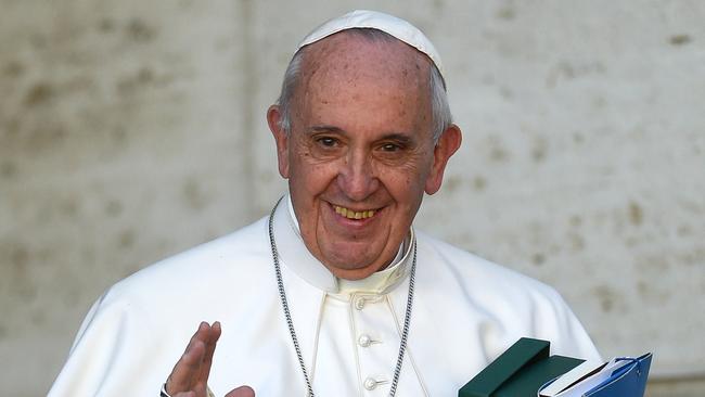 Pope Francis at the family synod at the Vatican.