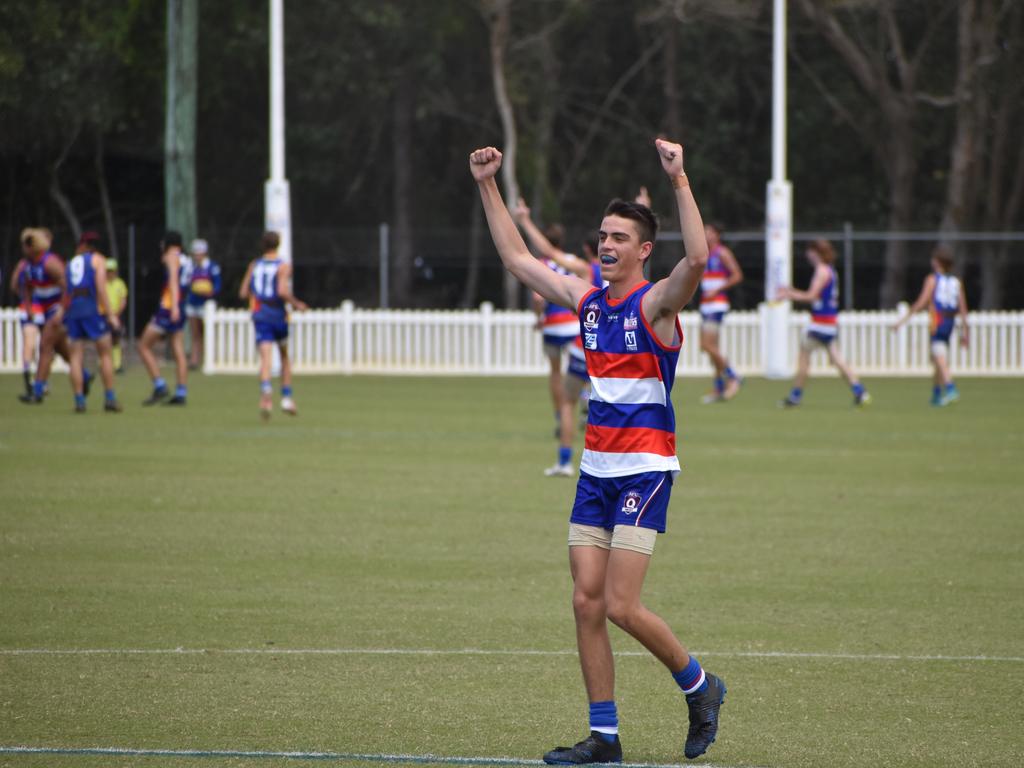 Moranbah Bulldogs wins the u17s AFL grand final at Magpies Sporting Club, Mackay, September 11, 2021. Picture: Matthew Forrest