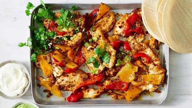 Fire up the oven, it's time for a quick chicken fajita dish.