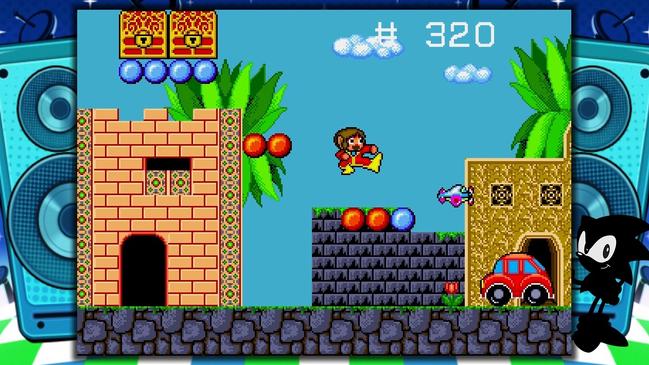 Alex Kidd in the Enchanted Castle is included with the console.