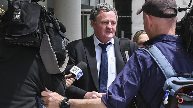 Barrister Steven Whybrow says he was told by a senior police officer that they believed Bruce Lehrmann was innocent. Picture: NCA NewsWire / Martin Ollman.