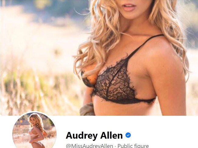 Screen shots of Audrey Allen's Facebook page, which was followed by Andrew Katos.