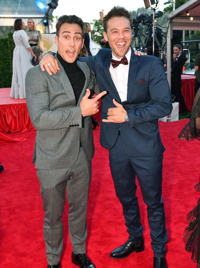 Actor's Matt Wilson and Lincoln Lewis. Picture: AAP