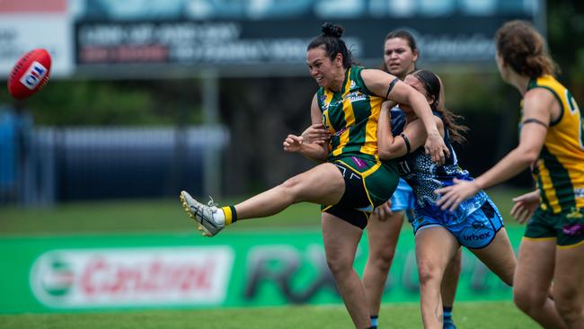 Lauren Motlop at TIO Stadium for 2023-24 NTFL match between Pint vs Darwin Buffaloes. Picture: Pema Tamang Pakhrin