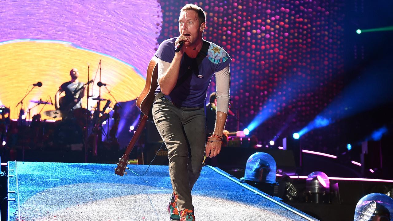 Coldplay will be appealing to a Higher Power to save the world at the gig. Picture: AAP.