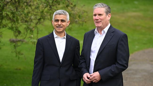 Mayor of London Sadiq Khan and Labour Opposition Leader Sir Keir Starmer. Picture: Leon Neal/Getty Images