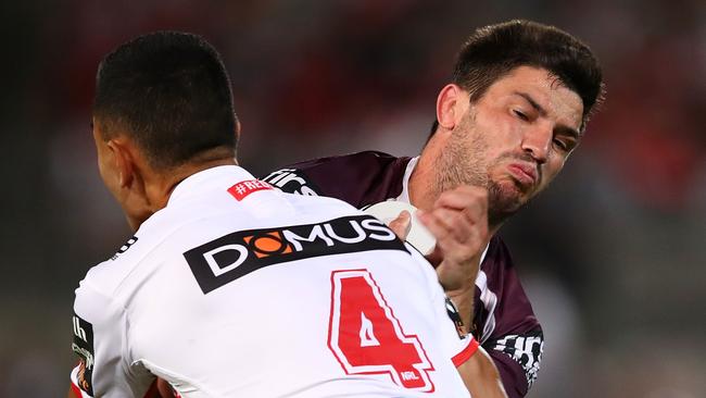 Matt Gillett and the Broncos forwards couldn’t get much going.