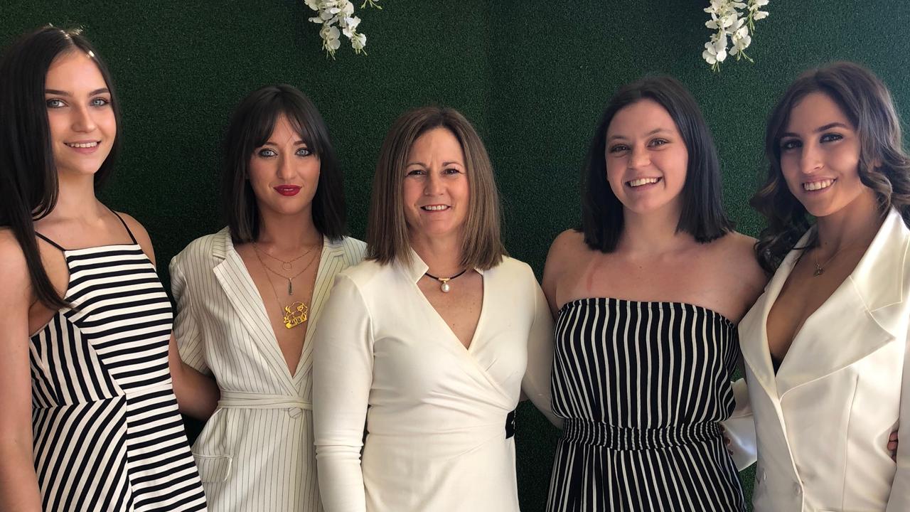 Natalie Joyce pictured with her daughters (from left) Odette, Bridgett, Caroline and Julia.