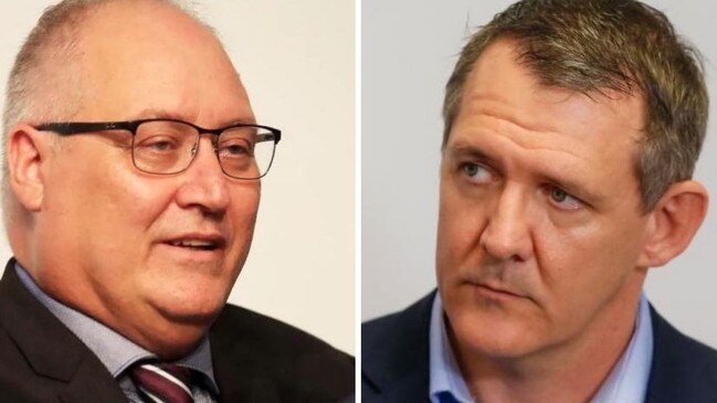 Michael Gunner, right, will hope dumping his powerful Chief of Staff Alf Leonardi will allow for a reset before his team settles in for a year-long election campaign slog, writes HAYLEY SORENSEN