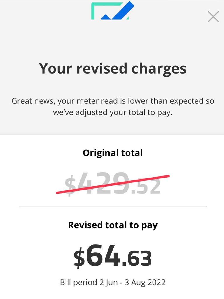 Simple act of submitting meter read wipes 365 off women s AGL gas