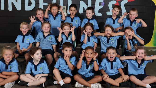 My First Year: Ormeau State School Prep C. Back row: Finley, Rise, Jesse-James, Oliver, Flynn, Jake. Middle row: Carter, Stella, Taylor, Leilani, Aurora, Willow. Front row: Ella, Khye, Thomas, Gerald, Luca, Zoey. Picture: Glenn Hampson.