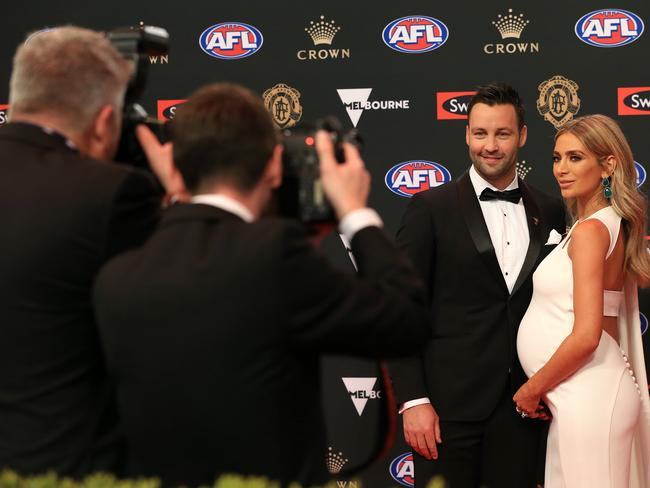 Jimmy and Nadia Bartel were among the first to arrive. Picture: Mark Stewart