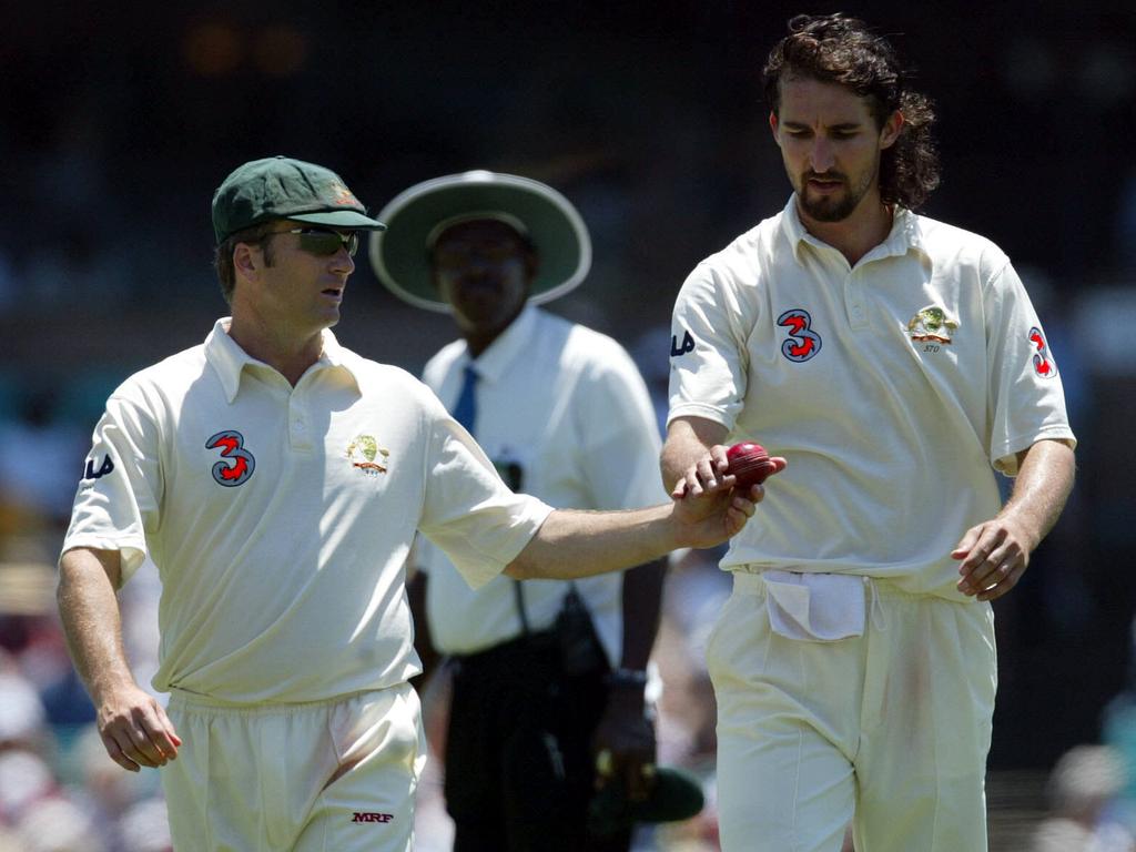 Jason Gillespie played under the captaincy of Steve Waugh, when Australia strived to increase scoring rates. Picture: Brett Costello.