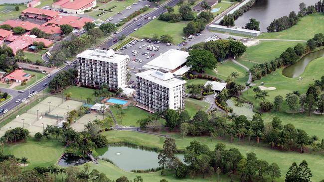 Aerials of Surfers Paradise Golf Club.