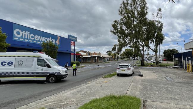 An unconscious man with injuries to his abdomen was found on the corner of Nowra Lane and Worrigee St in Nowra before dawn on Tuesday, January 4, 2022. He was later pronounced dead at Shoalhaven Hospital. Picture: Dylan Arvela