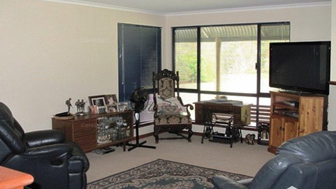 A living room in a home on the property.