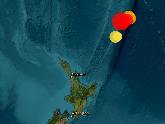 The largest of the three quakes, of magnitude 7.2, struck at a depth of 78km, while a 5.2 quake struck at the shallow depth of only 10km.