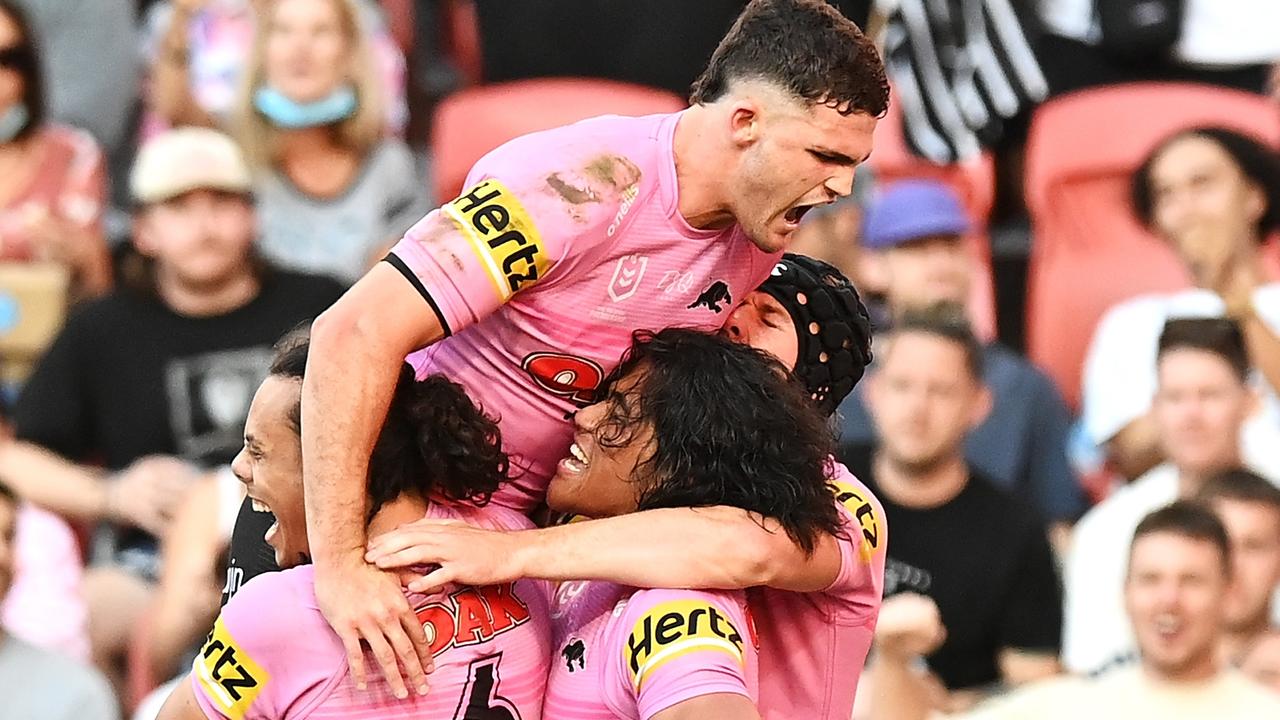 Penrith raced out to a lead and dared Storm to run them down.