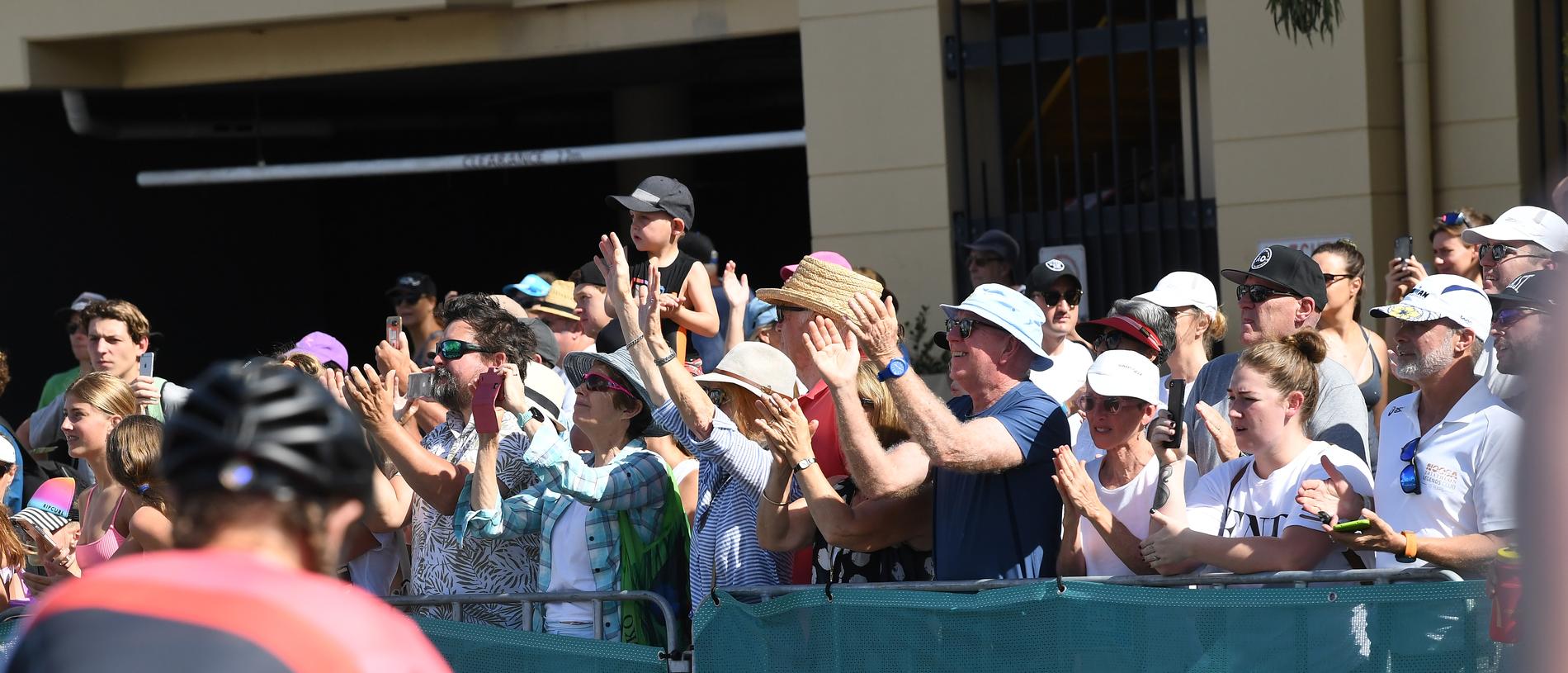 The 2019 Noosa Triathlon crowd show their support, but this year’s event is at serious risk.