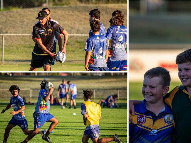 Starstruck youngsters score session with footy legend Wayne Bennett