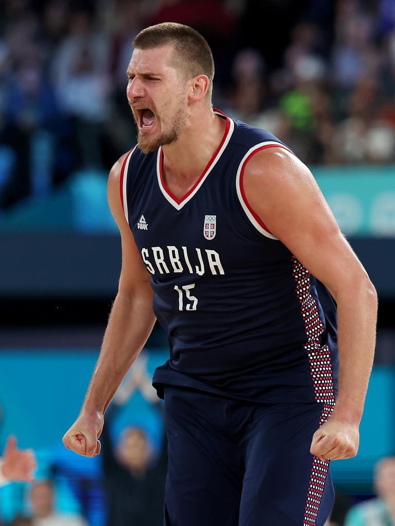 Nikola Jokic took Serbia to the bronze medal. (Photo by Gregory Shamus/Getty Images)