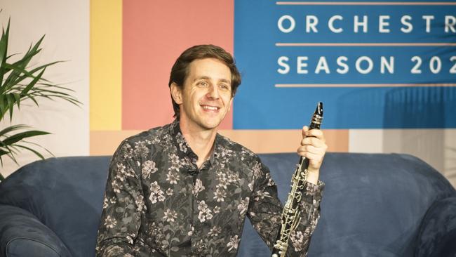 Adelaide Symphony Orchestra’ sprincipal clarinet Dean Newcomb. Picture: Supplied.