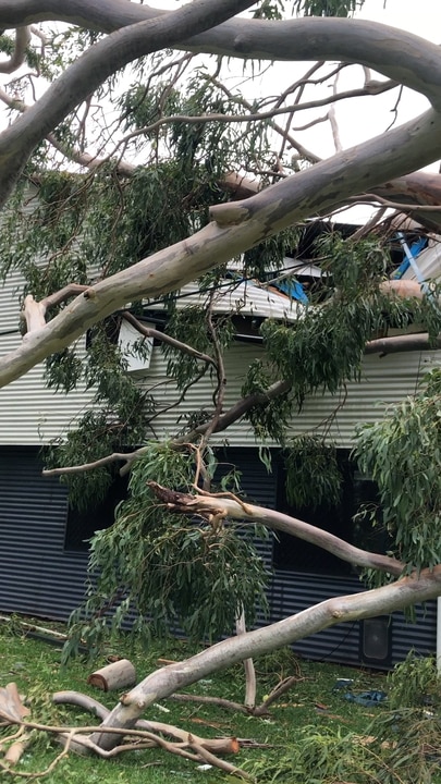 Redland Bay family escapes storm with lives, not their home