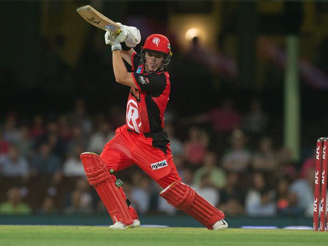 Marcus Harris of the Renegades batting during the Big Bash League Match between the Sydney Sixers and the Melbourne Renegades at the SCG in Sydney, Wednesday, January 16, 2019. Picture: AAP Image