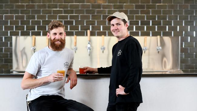 Matt McIver and Gerard Martin want to expand Range Brewing in Newstead. Picture: Tara Croser