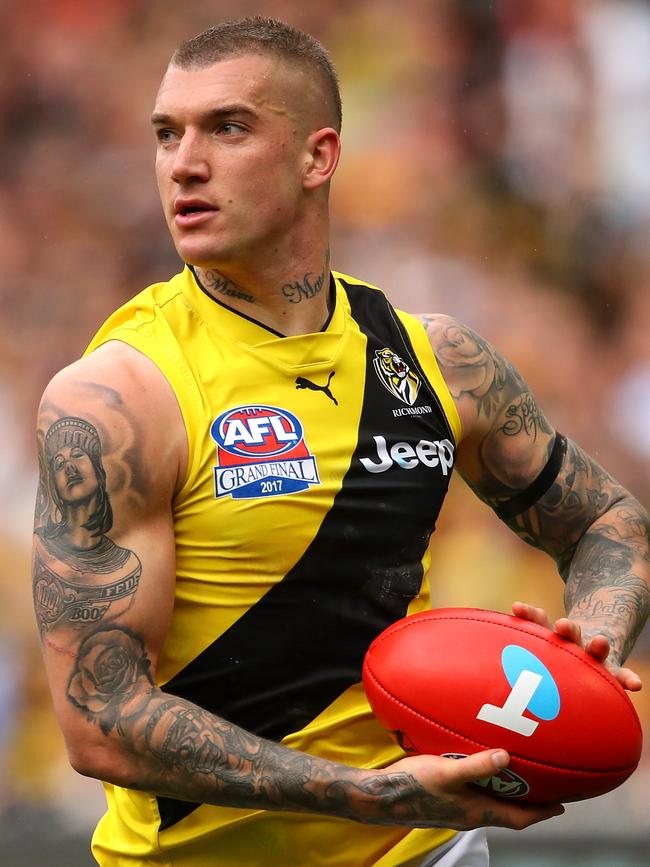 Tigers star Dustin Martin. Picture: Cameron Spencer/AFL Media/Getty Images