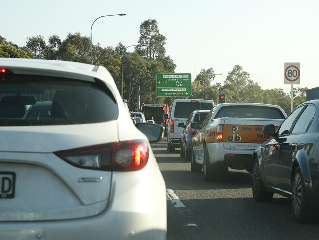 Congestion at Sydney Olympic Park.