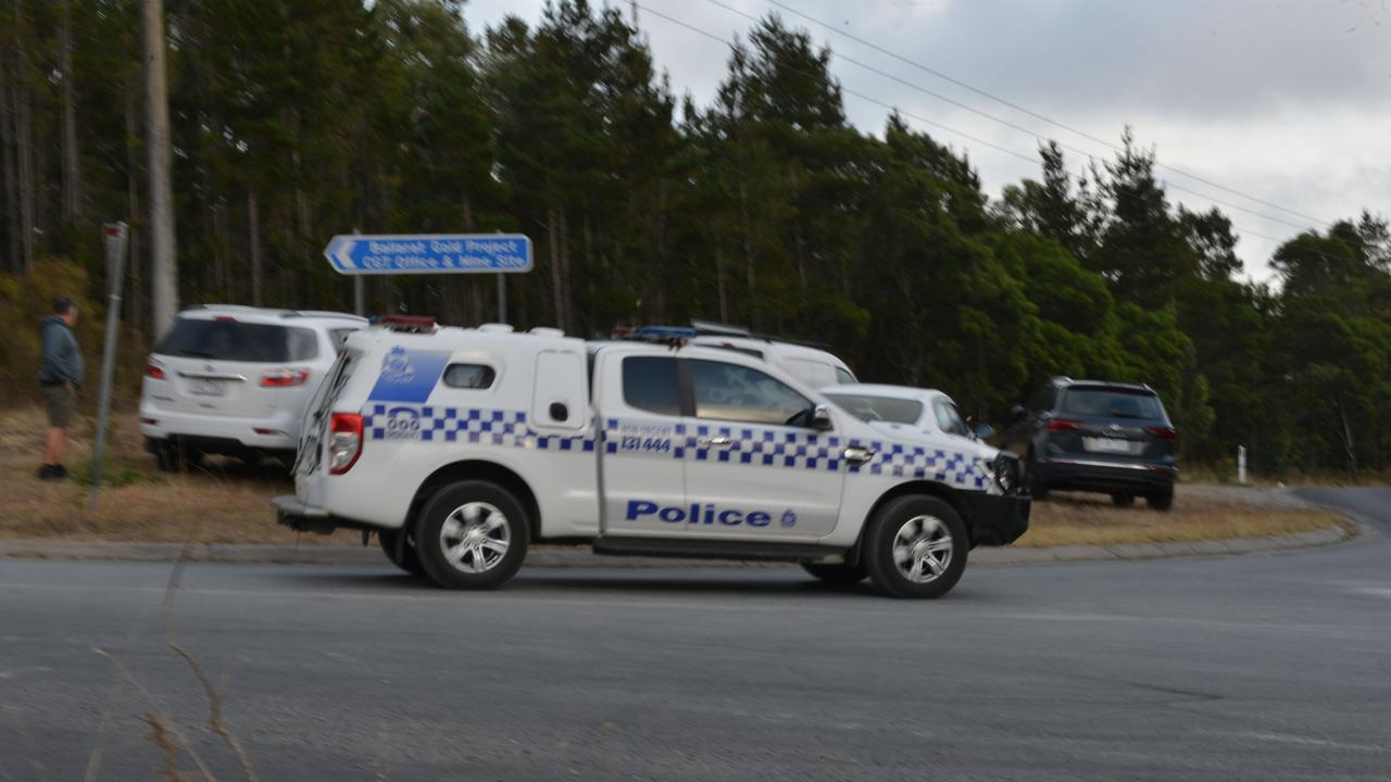 Police at the scene of the mine on Thursday. Picture: NCA NewsWire / Ian Wilson