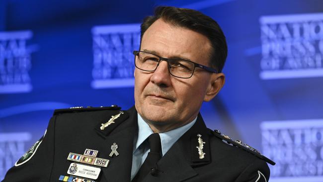 Commissioner Kershaw said AI posed real problems in keeping Australians safe. Picture: NCA NewsWire / Martin Ollman