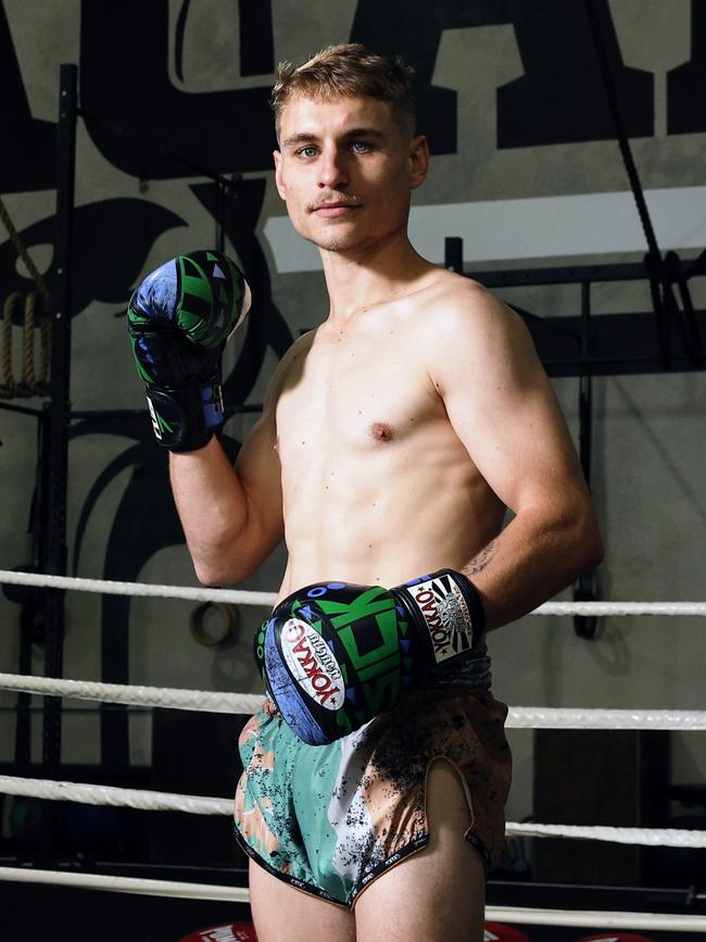 DF Gym Muay Thai fighter Jesse Clarke will compete in the Elite Fight Series on Saturday night at the Brothers Leagues Club, Innisfail. Picture: Brendan Radke