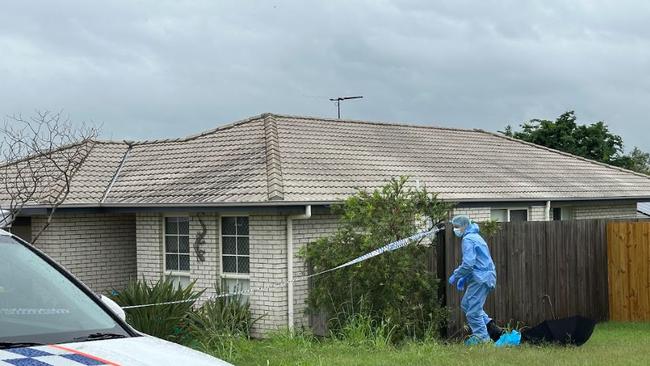 Police launched a homicide investigation after man was found unresponsive at a Lowood home. PICTURE: Mikaela Mulveney