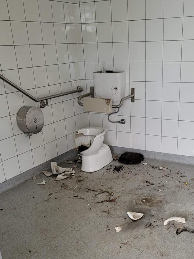 If the toilets aren’t being set on fire, they are being smashed.