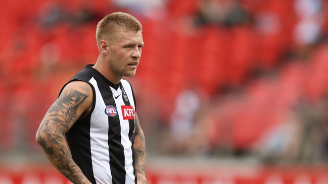 Jordan De Goey of the Magpies. Photo by Mark Kolbe/Getty Images