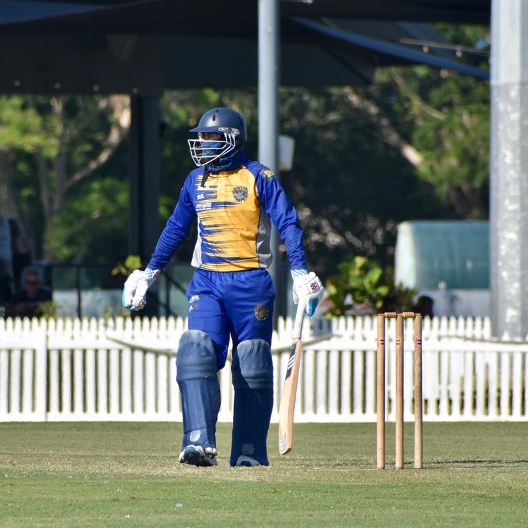 Shaun Austin for Souths Sharks against Walkerston Cricket Club in Mackay