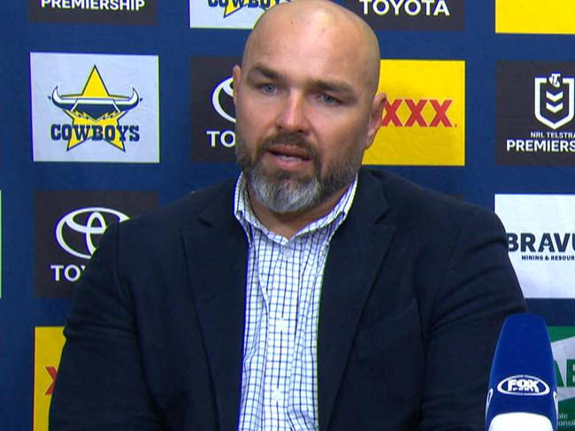 North Queensland Cowboys coach Todd Payten. Getty